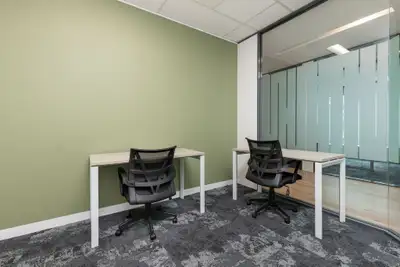 Productive workspace for three that comes with everything taken care of. Make a home for your busine...