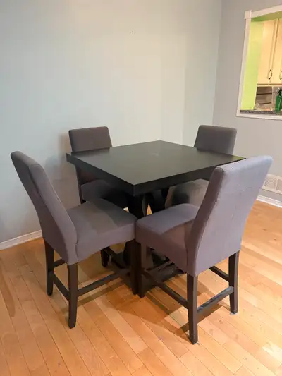 High-Top Dining Table with 4 Chairs, View more