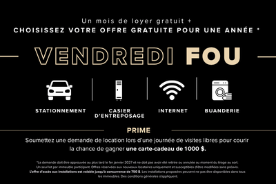 Black Friday, Your Way Visitez notre site Web : https://www.capreit.ca/fr/appartements-a-louer/montr...