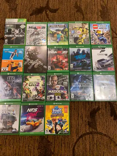 CALL OF DUTY BLACK OPS I & II $90 FIFA 19/NHL 19 $45 STAR WARS JEDI FALLEN ORDER $30 CALL OF DUTY BL...