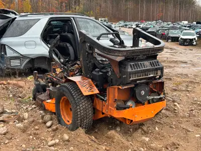 SCAG Turf Tiger II Riding Lawn Mower - PARTS ONLY, BURNT, View more