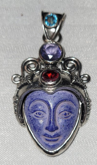 925 Goddess Lapis pendant / 925 Lord Ganesha&nbsp;pendant