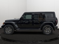 This 2025 JEEP WRANGLER 4-DOOR SAHARA has the following options Cloth Low-Back Bucket Seats, Remote... (image 1)