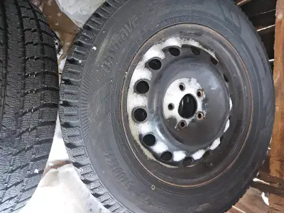 Good used Toyo Winter tires on Steel Rims 5x114.3 fits Mitsubishi Toyota Honda - Set of 4