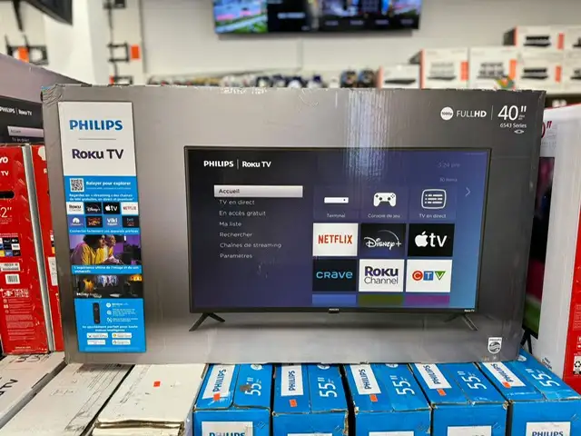 PHILIPS 40" FRAMELESS 1080p SMART ROKU TV in TVs in City of Toronto - Image 6