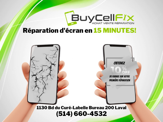 iPhone Screen Repair - Réparation Écran Samsung - iPad dans Téléphones cellulaires  à Laval/Rive Nord