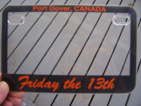 Port Dover Friday The 13th Motorcycle Rally Licence Plate Frame