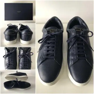 MEN'S ZESPA AIX-EN-PROVENCE SNEAKERS Size 11.5 US / 11 UK Colour: Navy Leather Upper & Sole Lightly...