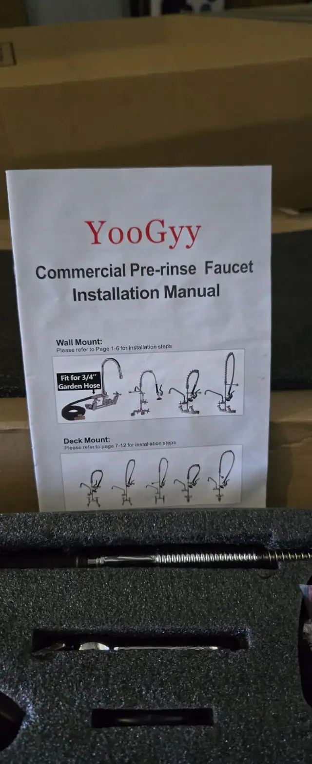 YooGyy Commercial pre-rinse faucetBNIB LOT# 325062863284484098121