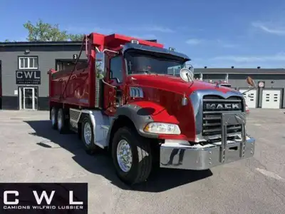 MACK GRANIT 2019 MOTEUR/ENGINE: MP8 MACK 455HP ODO/MILLEAGE: 165 856KM TRANSMISSION AUTO 12 VITESSES...