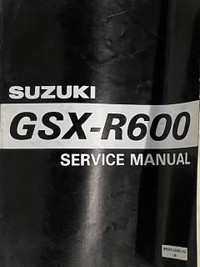 Sm160 Suzuki GSX-R600 Service Manual 99500-35080-01E