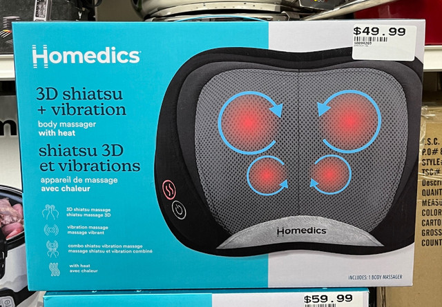 Homedics shiatsu elite pillow top