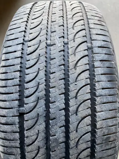 Two 255/50R20 109V Yokohama Geolander G055 M S tires. In good condition.. 6/32 tread remaining Both...