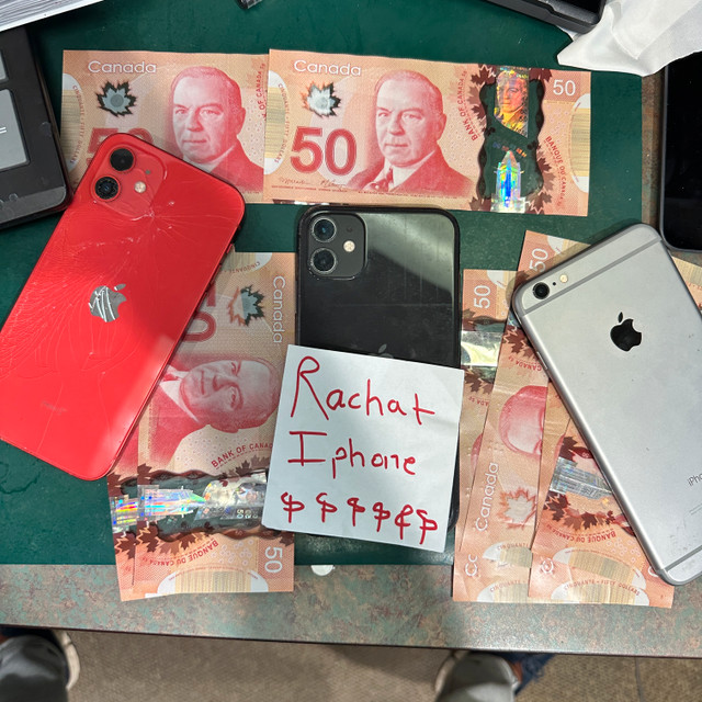 ✅Achat iPhone usagé et neuf - iphone 11 12 13 14 15 pro max dans Téléphones cellulaires  à Ville de Montréal
