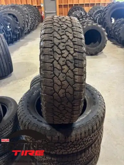 SET OF FOUR NEW TAKE-OFF (LESS THAN 1000KM) GOODYEAR TRAILRUNNER AT TIRES, LT275/65R20 SOLD AS SET O...