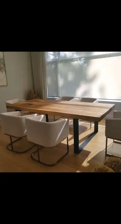 Live Edge Suar Wood Dining Room Table, View more