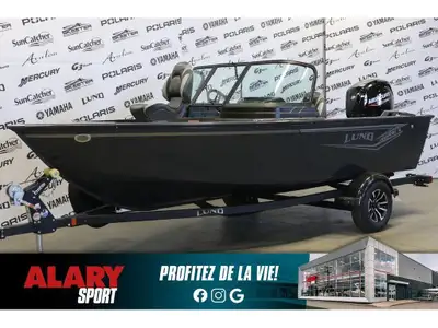 Alary Sport 2026 Lund 1650 Rebel XL Sport + MERCURY 90 HP & Remorque Lund 1650 Rebel XL Sport + MERC...