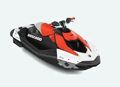 2025 SEA-DOO SPARK TRIXX 1UP PERSONAL WATERCRAFT STOCK #A104622 90 HP ROTAX ENGINE SPARK POLYTEC HUL...