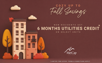 Current Promotions 6 MONTHS UTILITIES CREDIT ON SELECT UNITS A quiet family-oriented apartment build...