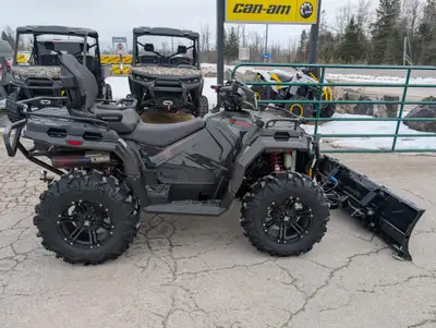 Excellent Condition one owner ATV ONLY 221Kms Very well maintained 2 up atv. Complete with a 60" Pol...