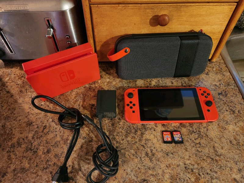 Limited Edition Super Mario Nintendo Switch System With 2 Games