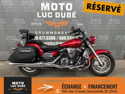 2009 Yamaha V-Star 1300 Tourer Yamaha V-Star 1300 Tourer 2009 68 162 KM PARE-BRISE DOSSIER VALISES P...
