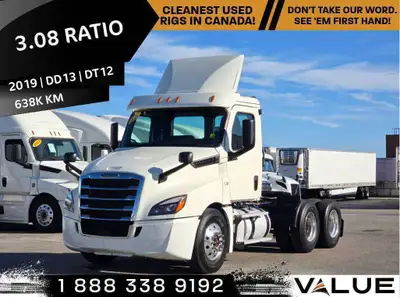 3.08 RATIO DD13 435 HP DT-12 - STOCK # 2606-535 - ODOMETER 637,025 KMS (395,829 MILES) - ENGINE MAKE...