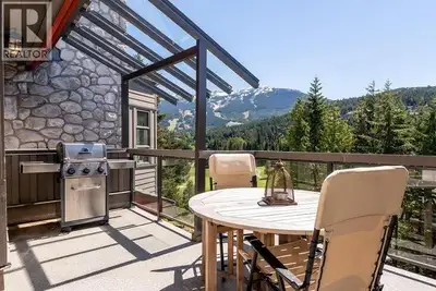 Amazing views of the slopes and greens from this fantastic top floor property overlooking the Whistl...