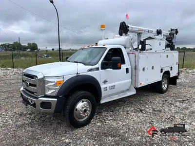 Countryside Fleet 2015 Ford F550 Regular Cab 4x4 Service Truck + 6.7L PowerStroke Diesel + 4x4 W/ Au...