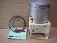 NOS OEM Yamaha 2nd over piston and rings RT1 and RT1M