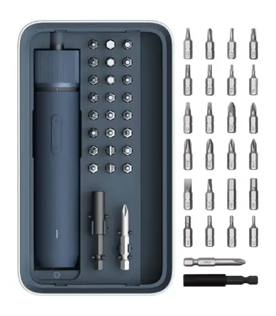 HOTO Cordless Screwdriver - LED, 25 Bits, Case, View more