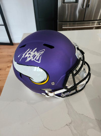 Adrian Peterson autograph full size helmet
