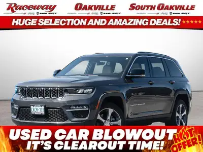 2022 JEEP GRAND CHEROKEE 4XE WHITE EXTERIOR BLACK LEATHER INTERIOR HYBRID 4XE LUXURY TECH GROUP II P...