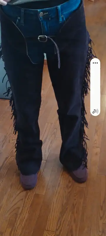 Fringed Suede Western Riding Chaps63234806068995123