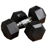 Soozier Rubber Dumbbells Weight Set, Total 50lbs, 25lbs Each, Du City of Toronto Toronto (GTA) Preview