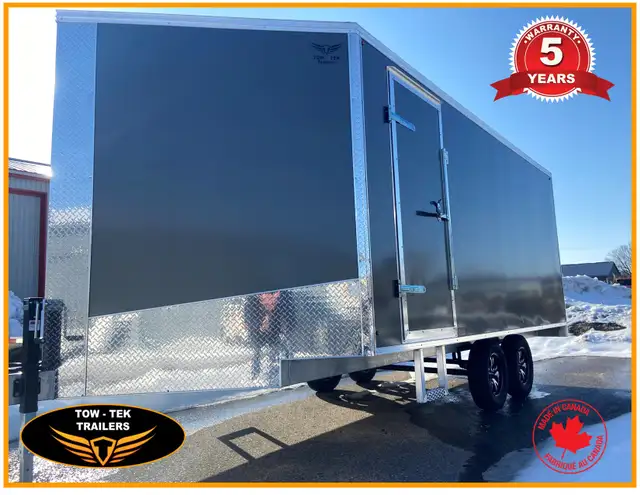 2026 Tow Tek Trailers 8 x 16 All Aluminum,Deck Over Snow Mobile  in Cargo & Utility Trailers in Mississauga / Peel Region - Image 2