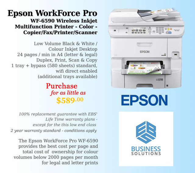 PRINT & COPY MACHINES Office and Home Printers and Copy Machines in Printers, Scanners & Fax in Mississauga / Peel Region - Image 2