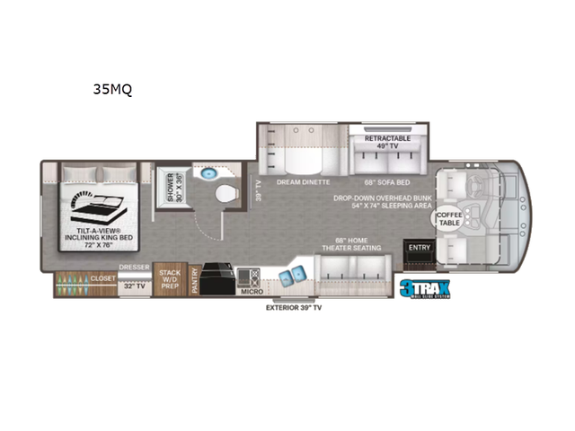 2022 Thor Motor Coach Challenger 35MQ only 6,310 Miles in RVs & Motorhomes in Moncton - Image 3