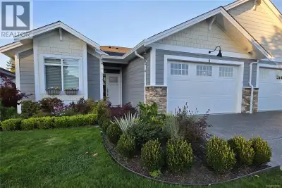 Welcome home to your almost new 1709 sq/ft pet friendly low strata fee patio home. Embracing you the...