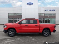 Command attention and dominate the road in this formidable 2021 Ram 1500 Crew Cab Big Horn. Dressed... (image 1)