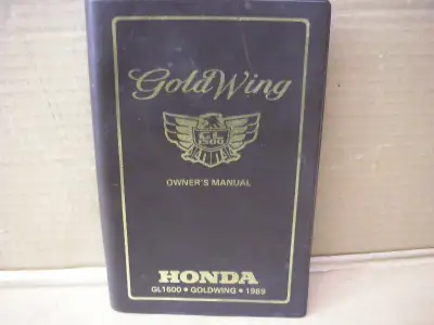 Have a used complete 1989 Honda GL 1500 Goldwing owners manual # 32MT2600 00X32-MT2-6000 it is in En...