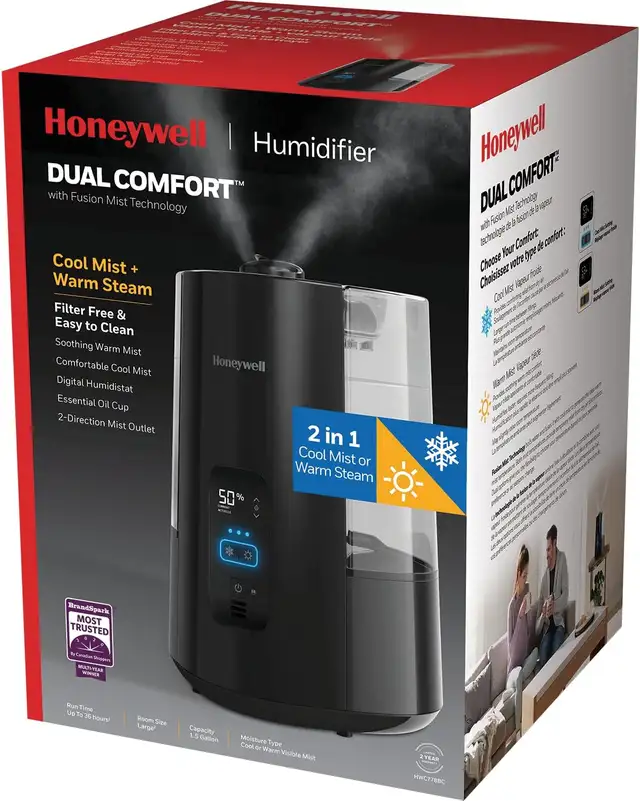 Honeywell & Homedics Mist Humidifier $49 &UP NoTax in Heaters, Humidifiers & Dehumidifiers in City of Toronto - Image 2