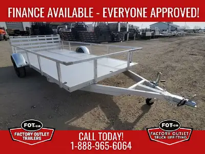 Welcome to Factory Outlet Trailers! NEW Marlon 7x14ft Aluminum Utility Trailer - Robust and Lightwei...