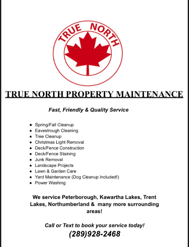 True North Property Maintenance in Snow Removal & Property Maintenance in Peterborough