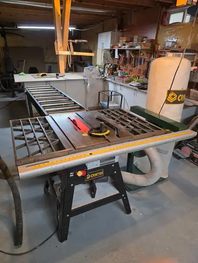 Craftex table saw and dust collector+  Craftex  Roller Stand, View more