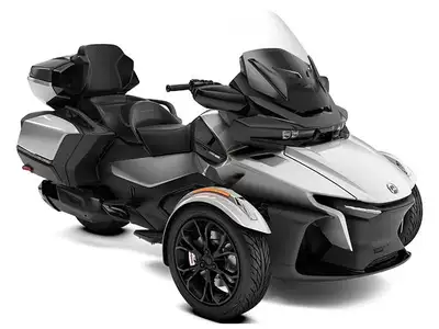 2023 Can-Am Spyder RT Limited Hyper Silver Dark Discover the 2023 Can-Am Spyder RT Limited in stunni...
