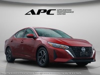 The 2024 Nissan Sentra SV CVT is a stunning red, front-wheel-drive sedan that promises to deliver a... (image 1)