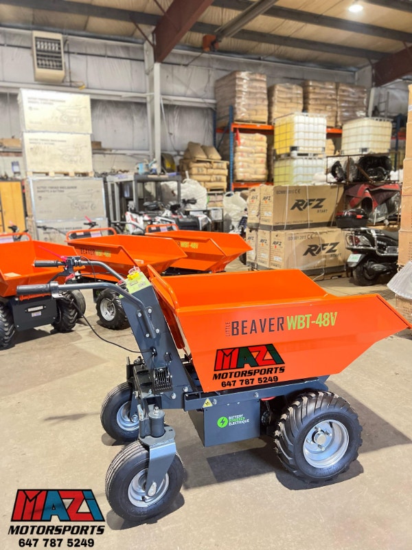 Rugged & Reliable electric Power Wheelbarrow 647.787.5249 Outdoor