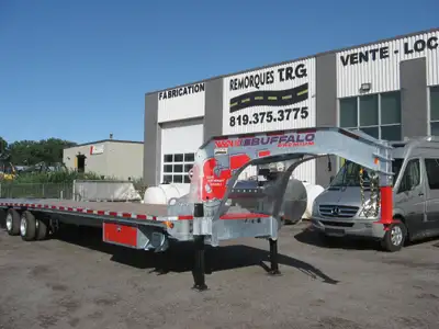 Remorques TRG Remorque Fifth wheel Buffalo série PREMIUM 2 essieux 15000 lbs chacune Frein Électro/H...