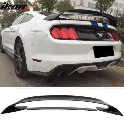 FORD MUSTANG SHELBY GT500 TRUNK SPOILER 2015 2016 2017 2018 2019 2020 2021 UNPAINTED - FLAT BACK BRA...